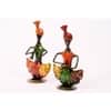 Desert Art Metal Handpainted Musician Figurine Set of 2