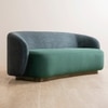 Brio Stainless Steel Three Seater Sofa in Green Colour