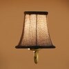 Devansh Gold Wall Mounted Lamp With Beige Jute Shade