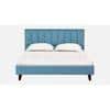 Dallas Engineered Wood Queen Size Non Storage Bed In Provincial Teak Finish