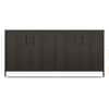 Alex 18 Pair Shoe Rack in Dark Wenge Finish