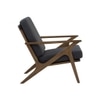 Scandinavian Aston One Seater Sofa Brown Walnut Finish