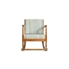 Kamira Solid Wood Lounge Chair In Multicolour