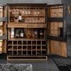 Wave Bar Cabinet Black