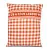 Chic Printed Cotton Pets Bed in Orange Colour