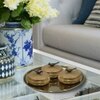 Metalsmith Metal Serveware Box Set of 4 with Tray Gold Finish