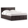 Astoria Solid Wood Queen Size Box Storage Bed In Mahogany Finish