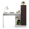Troy Study Table Frosty White Choco Walnut