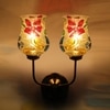 Devansh Metal Electric Wall Light in Gold Colour with Multicolor Shade Count of 2 Lights