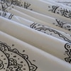 Black And White Floral 330 Tc  Cotton Flat  Queen Size Bedsheet With 2 Pillow Cover