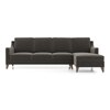 Abbey Sectional Sofa (Colour : Smoke Grey, Cushion : Hard, Seater : Right Aligned 3 Seater + Right Aligned Chaise)