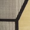 Jaipur Rugs Soft Abstract Wool Silk Knotted Rug White 4x6 ft