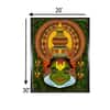 Kathakali Dancer Face Kerala Mural Canvas Wall Prints Canvas Wall Prints Set of 1 Multicolor Matte