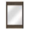 Masai Solid Wood Mirror In American Walnut - 2 Tone Finish