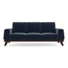 Granada Sofa Set (Colour: Sea Port Blue Velvet, Seater: 3+2+1)