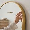 The Artment Vista Gold Arch Frame Unbreakable Floor Mirror For Home (155 X 45 CM)