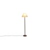 Denzel White Cotton Shade Floor Lamp