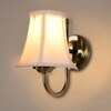 Devansh Steel Wall Mounted Lamp With Off-White Cotton Shade