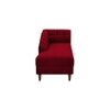 Korslund Velvet Chaise Launger in Maroon Colour