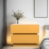 Lagere Series Bedside Table duly polished in Yellow