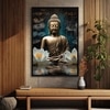The Castle Decor Lord Buddha Wall Painting Framed Artwork 20x30 Inch Style 2