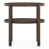 Kai Oval Solid Wood End Table in Danish Walnut