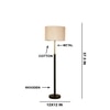 Devansh Wood & Metal Floor Lamp