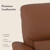Bernice Three Seater Recliner in Tan Colour