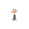 Nina Multicolor cotton Table lamp with Wood & Iron Base