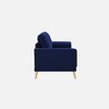 Nency Velvet 3 seater Sofa Navy Blue