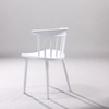 Kepler Brooks Aura Cafeteria Dining Chair in White Colour
