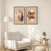 The Castle Decor Boho Abstract Botanical Wall Art Set of 2 Design 11 11x17 Inch