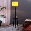 Fiona Yellow Cotton Shade Floor Lamp