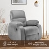 Avion Fabric One Seater Motorized Recliner in Grey Colour