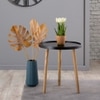 Metalsmith Solid Wood Side Table in Natural Finish