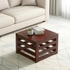 Kingsville Sheesham Wood Contemporary Square Coffee Table In Honey Finish