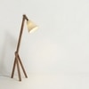 Melman Beige Jute Floor Lamp with Beige Jute Base