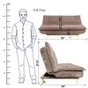 Bliss 3 Seater Sofa Cum Bed In Beige Colour