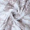 White Abstract 400 Tc Cotton Flat Super King Size Bedsheet With 2 Pillow Cover