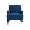Terren Boucle Fabric Lounge Chair in Blue