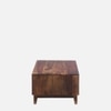Pike Rectangular Solid Wood Coffee Table In Teak Finish