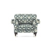 Amara 1 Seater Sofa In Blue Floral Damask Print