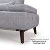Barret 4 Seater Fabric Sofa in Grey Ice Colour