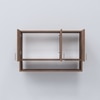 3 Doors Modular Wall Mounted Kitchen Cabinet With Organizer Shelf In Cochwood Brown Finish