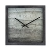Charcoal Grey Dial Contemporary Wooden Wall Clock