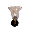 Devansh Metal Electric Wall Light in black Colour with Transparent Shade Count of 1 Light