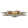 Small White And Gold Flower Urli In Gold Colour