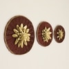 W-Anya Abstract Cane Wall Decor in Multicolor Set of 3