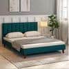 Dallas Engineered Wood Queen Size Non Storage Bed In Provincial Teak Finish