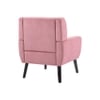 Azriah Boucle Fabric Accent Chair in Pink